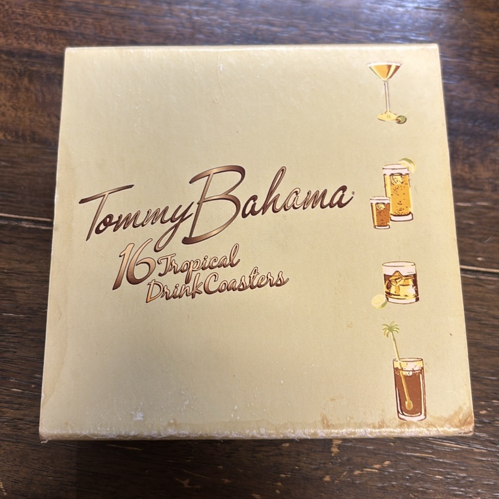 Tommy Bahama Coasters with Martini Design - Picture 5 of 5